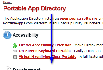 Portable App Directory
