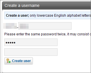 Create a username