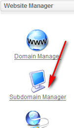 Subdomain Manager
